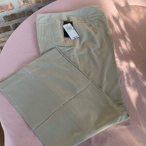 Reduced New Olive color soft & comfortable double stretch pants sz 8 with tags.